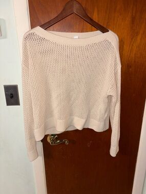 Beige Open-Knit Women’s Sweater Old Navy